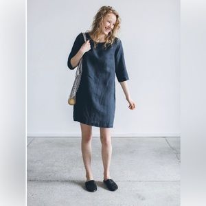 Linenfox dress/tunic in charcoal-blue ish color!